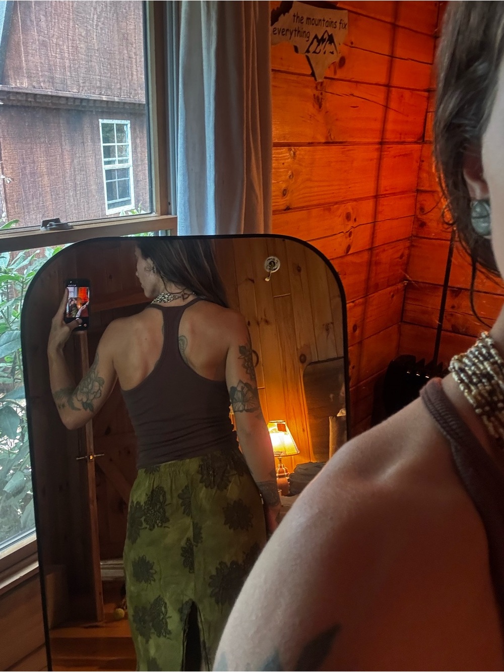 Brown Ribbed Tank Top - Picture 2 of 4